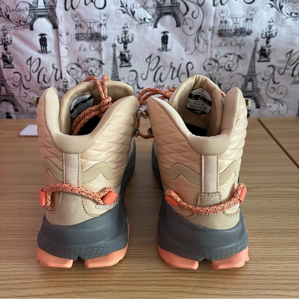 Altra Women's Lace Up Boots - Cream and Coral - Picture 5 of 8
